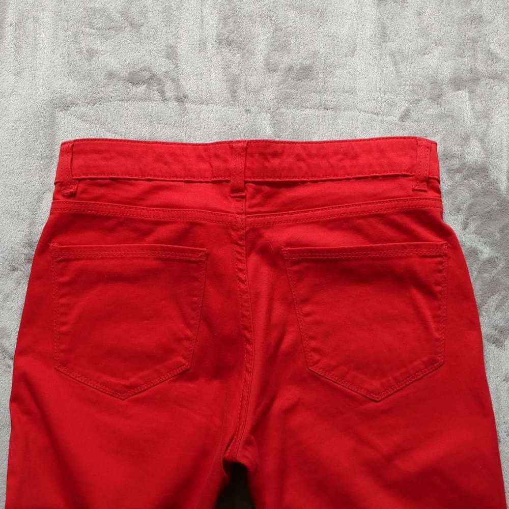 🌈 2/$25 🔽 Joe Fresh Red Cropped Jeans - Picture 3 of 3